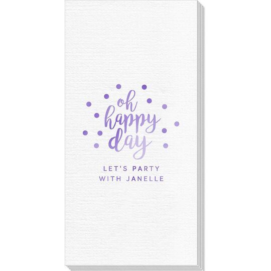Confetti Dots Oh Happy Day Deville Guest Towels